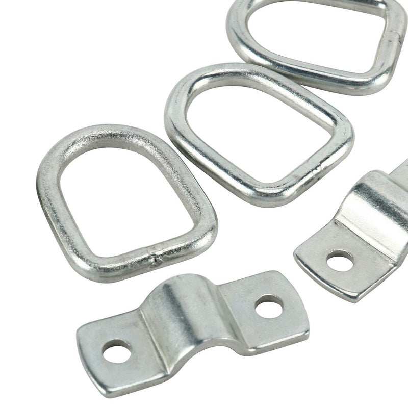 DasMarine D-Ring Tie Downs, 1/4" D-Rings Anchor Lashing Rings for Loads on Trailers, Trucks, RVs, Campers, Vans, ATVs, SUVs, Boats, Motorcycles & More, 1200 lb Capacity per Ring (12) - Image 5